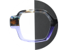 UB04 - BICOLORE MOTIF MARRON | VIOLET TRANSLUCIDE